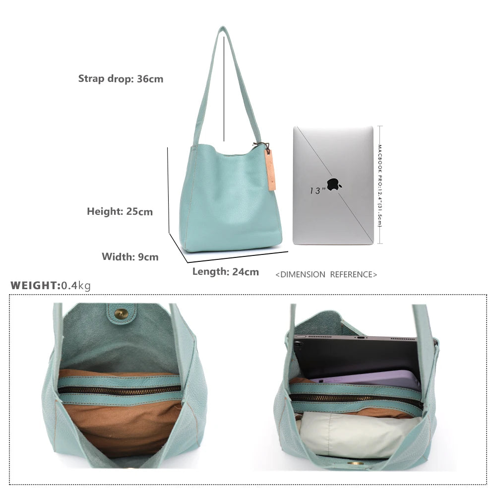 Minimal Soft Shoulder Bag