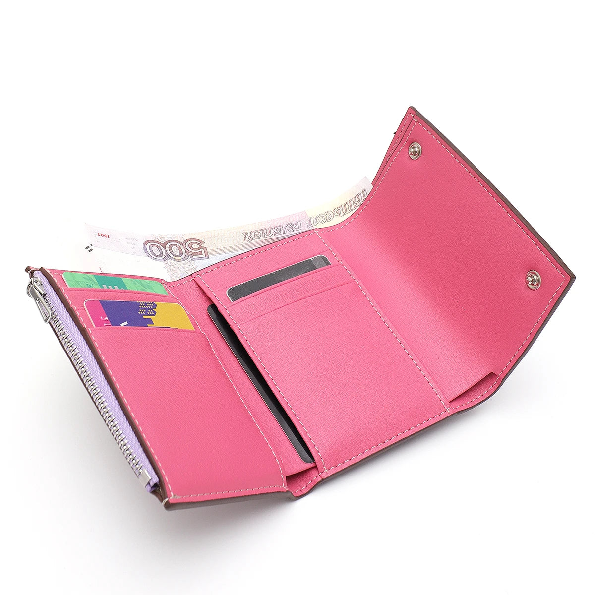 Double-Snap Trifold Wallet