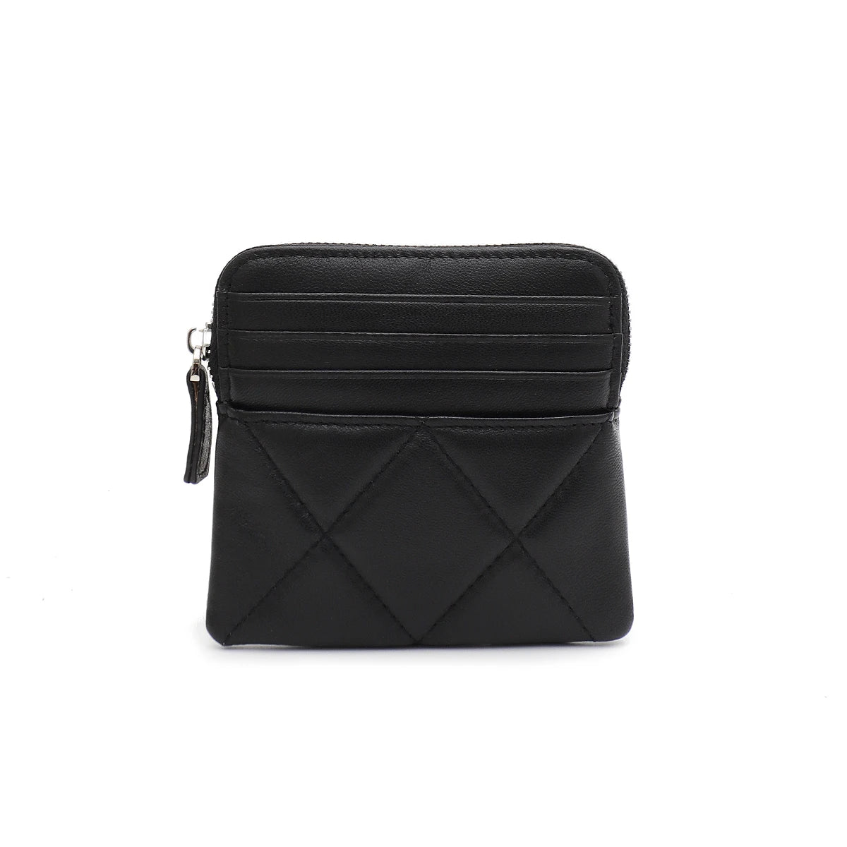 Quilted Zip Card Wallet