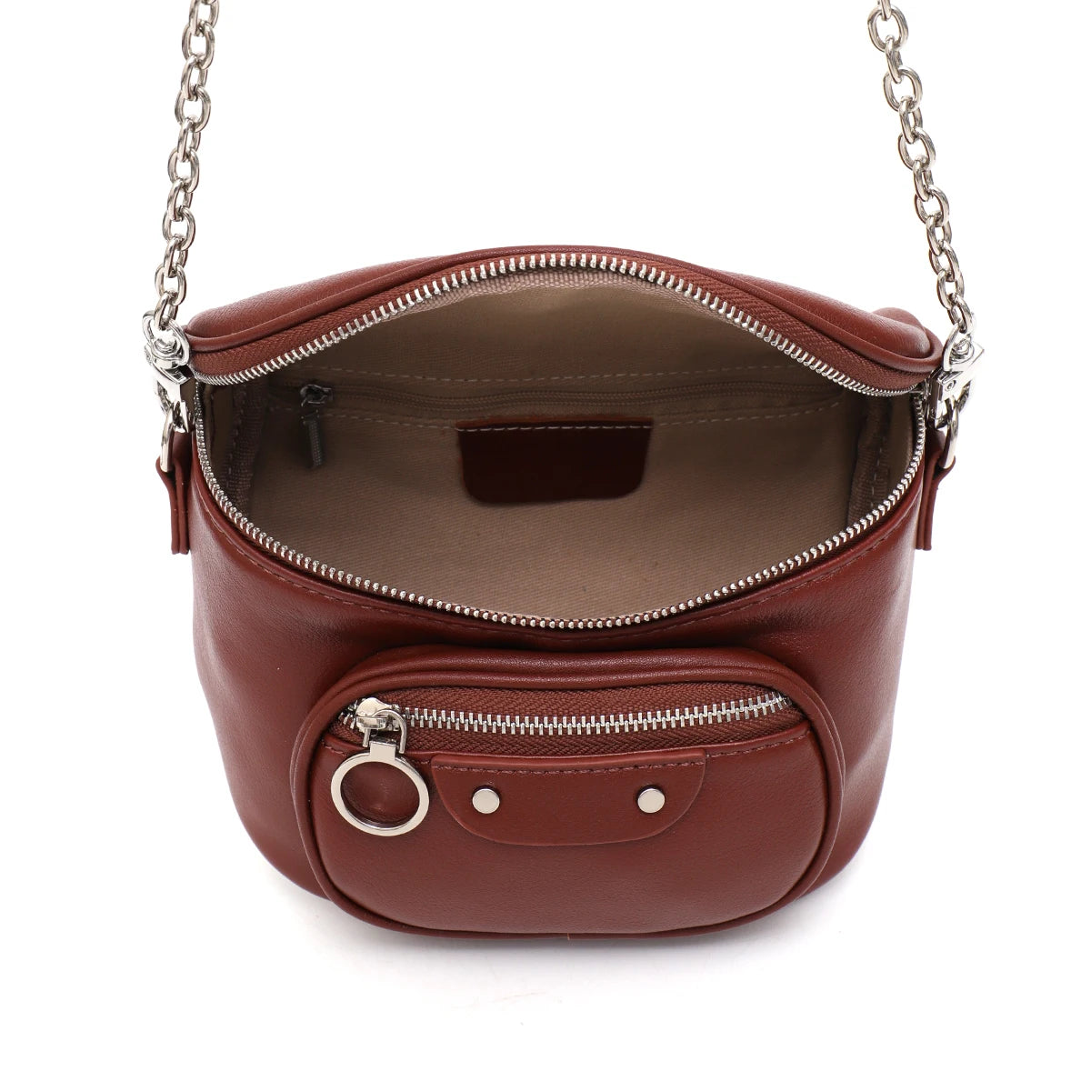 Chain-Detail Belt Bag
