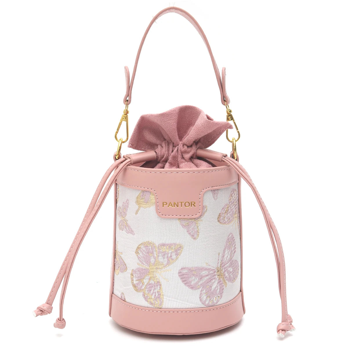 Printed Drawstring Bucket Bag