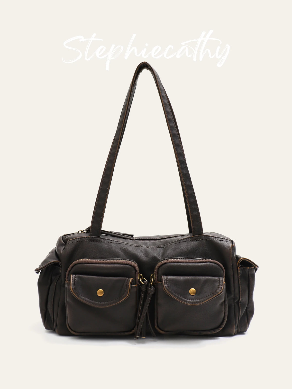 Double-Flap Multi-Pocket Tote