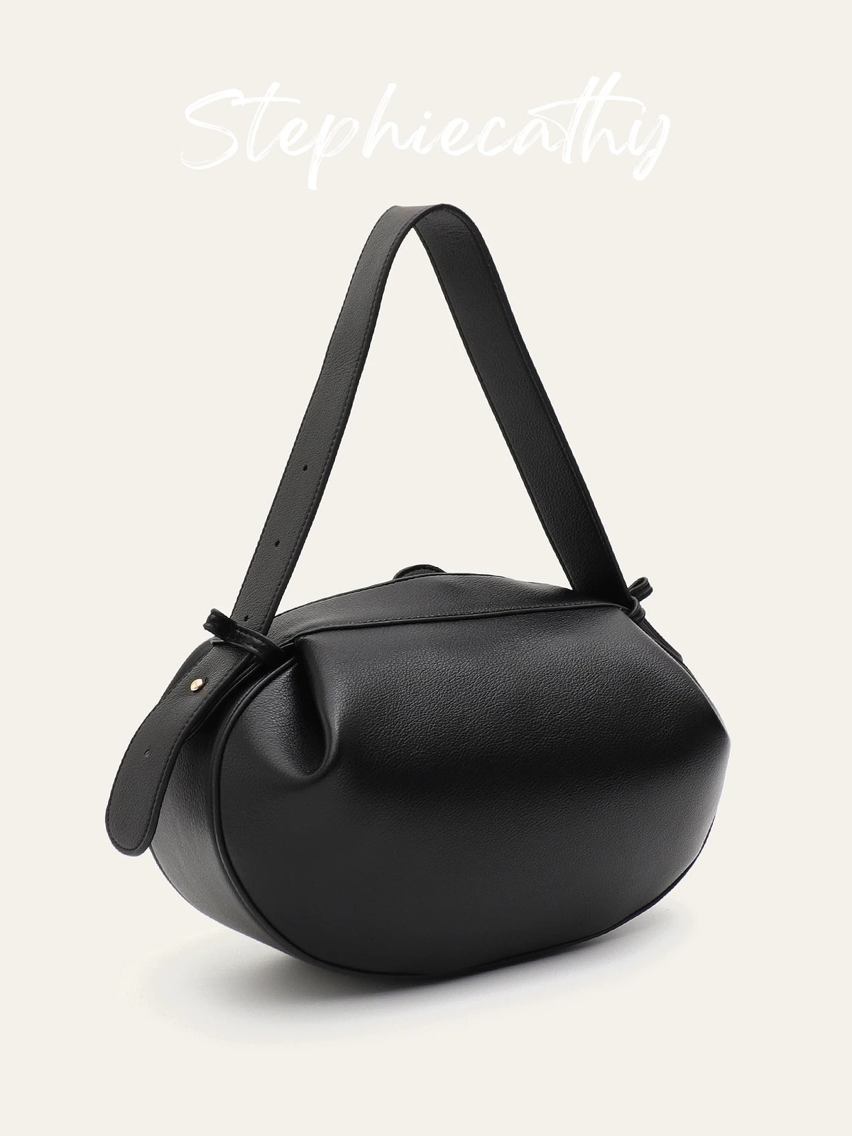 Structured Oval Shoulder Bag