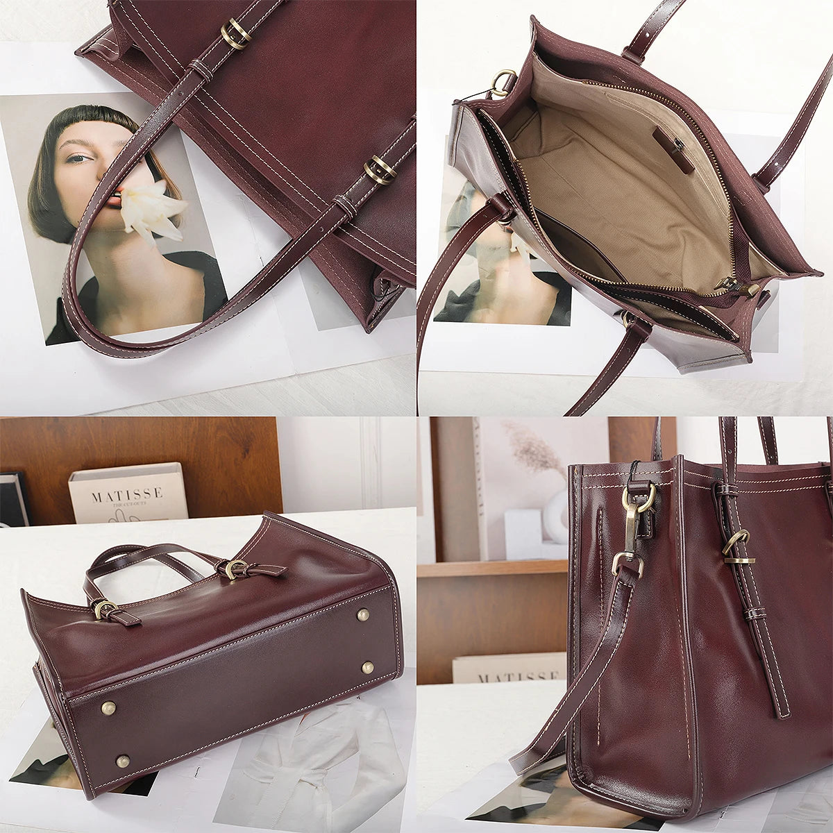Structured Top-Handle Tote