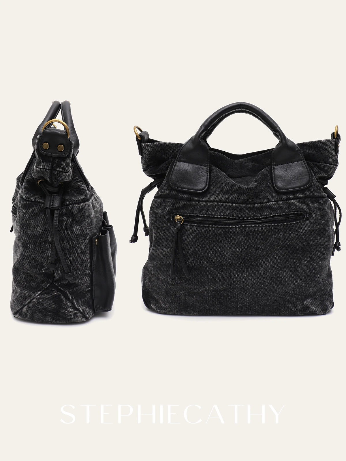Multi-Pocket Travel Satchel