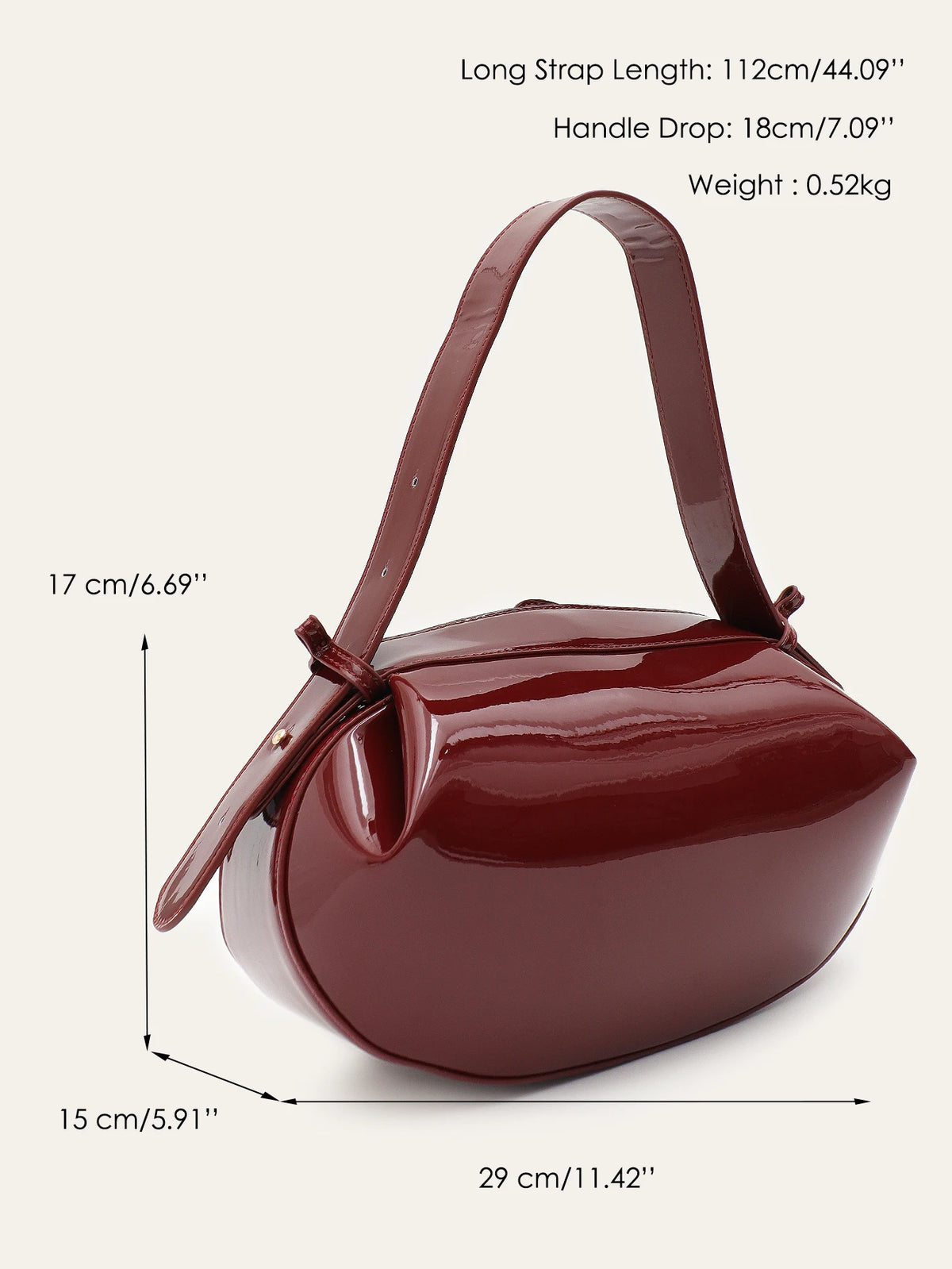 Structured Oval Shoulder Bag