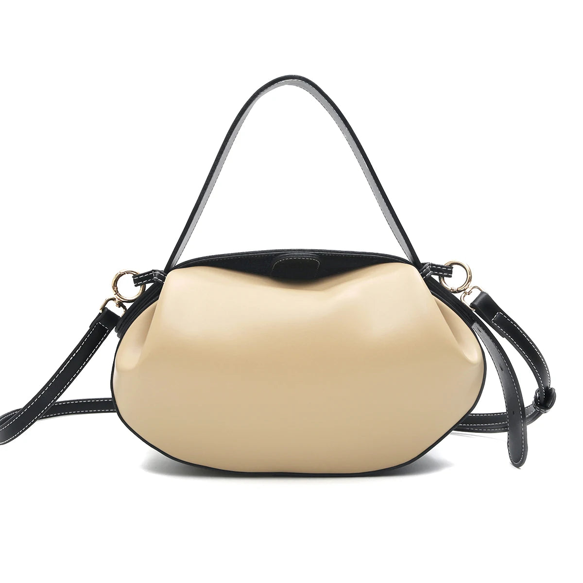 Sculpted Oval Shoulder Bag