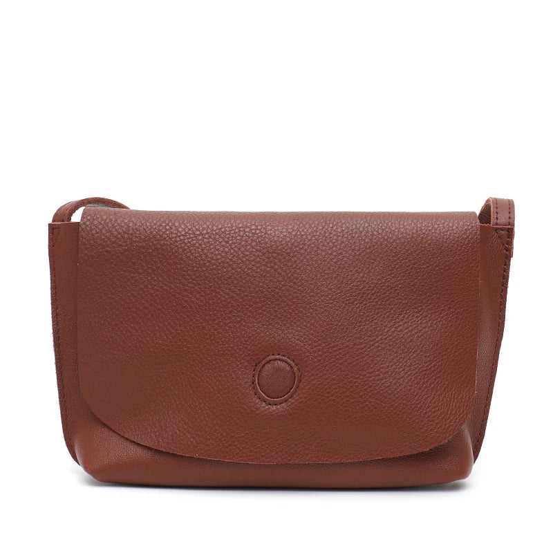 Rounded Flap Crossbody Bag