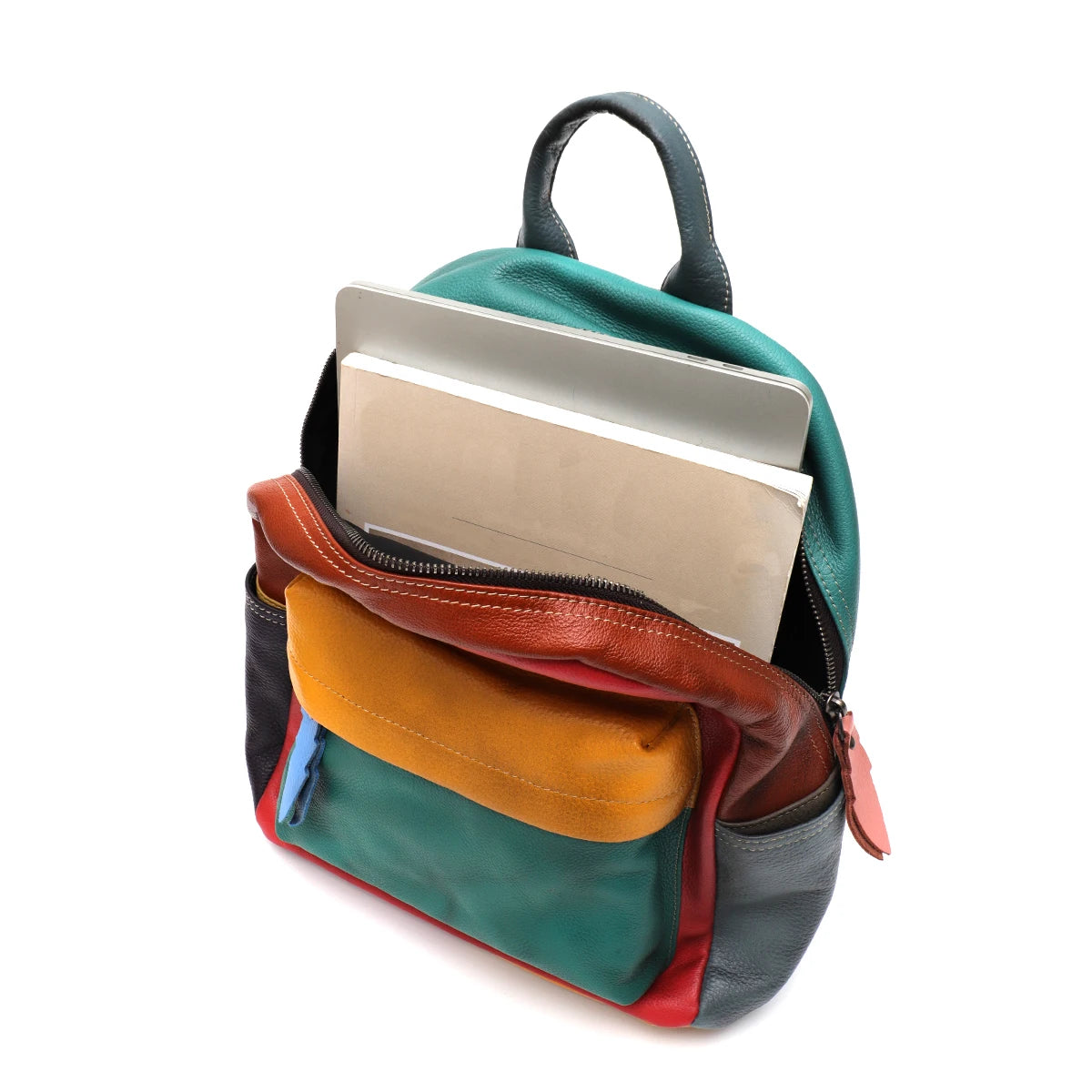 Colorblock Multi-Pocket Backpack