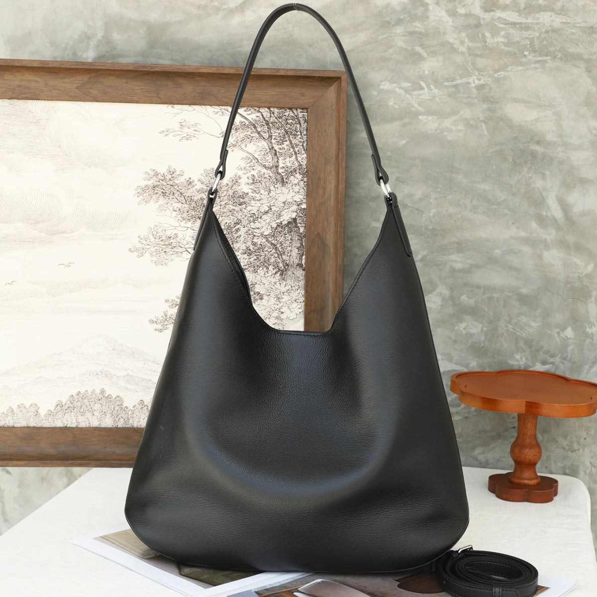 Soft Crescent Hobo Bag