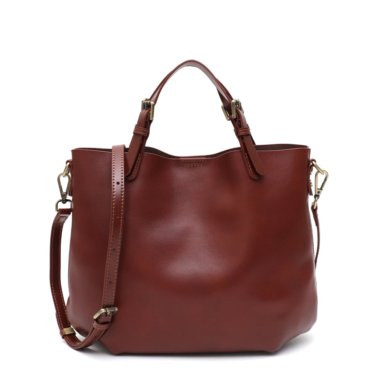 Curved Top-Handle Crossbody