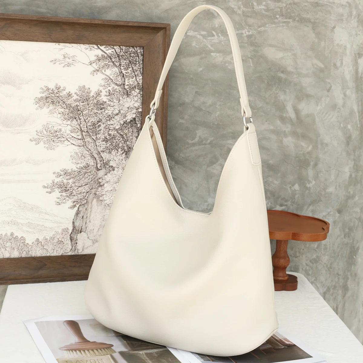 Soft Crescent Hobo Bag