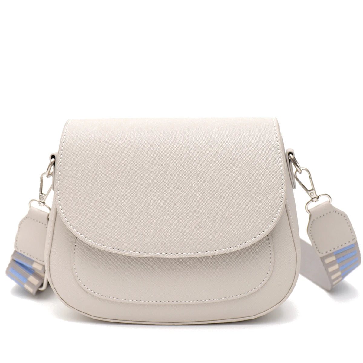 Woven-Strap Saddle Bag