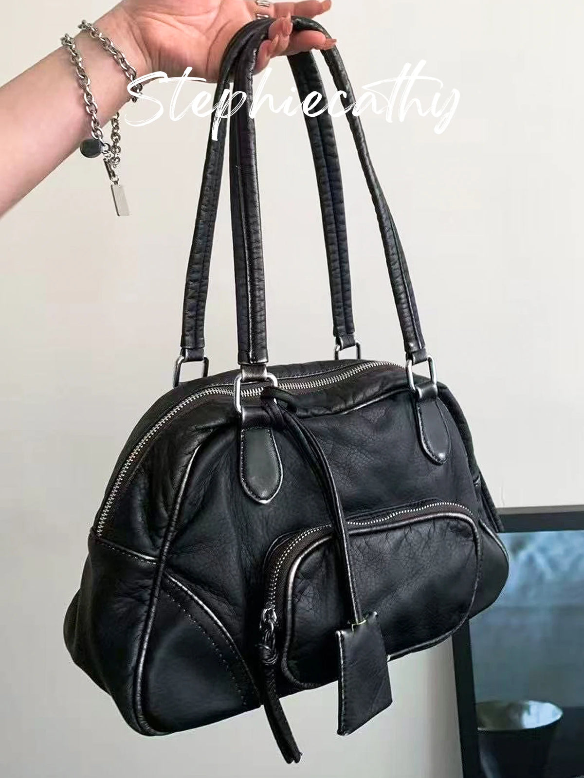 Multi-Pocket Satchel Bag