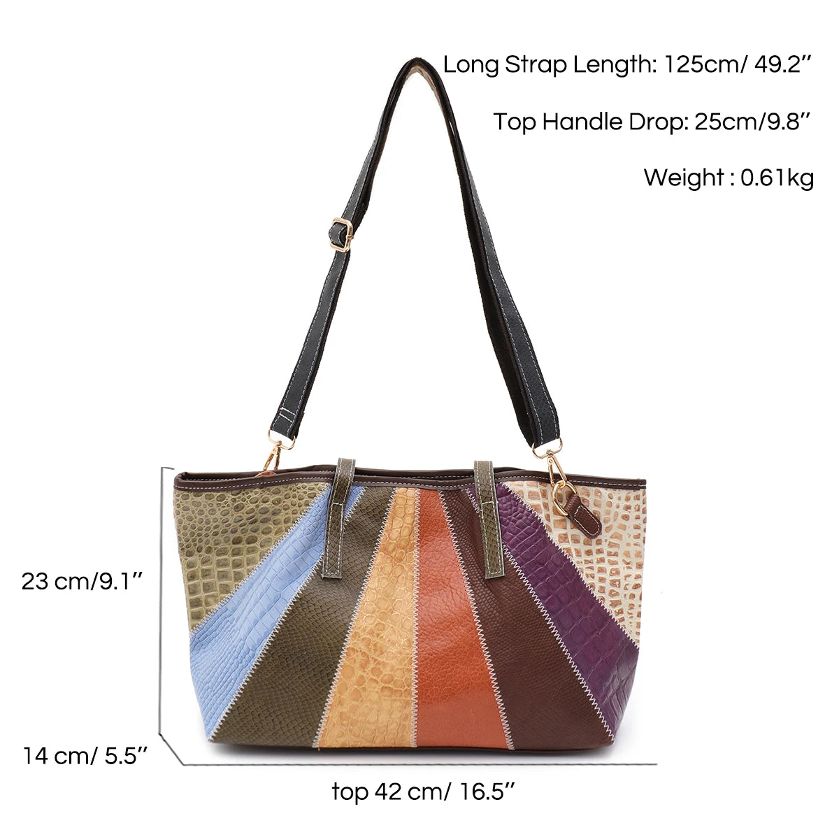 Colorblock Panel Tote