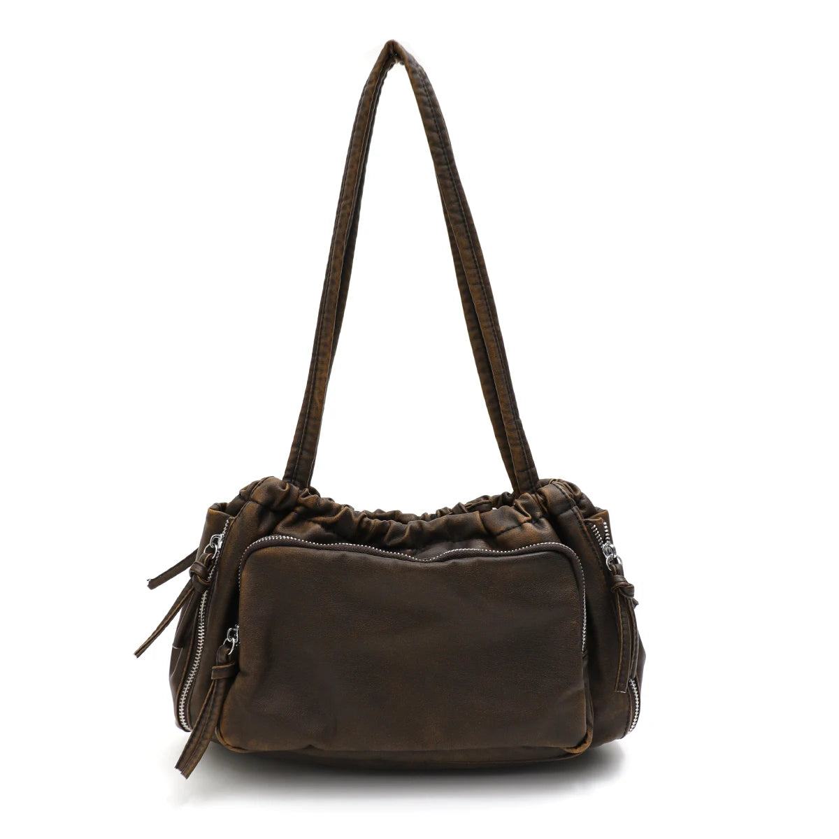 Multi-Pocket Shoulder Tote