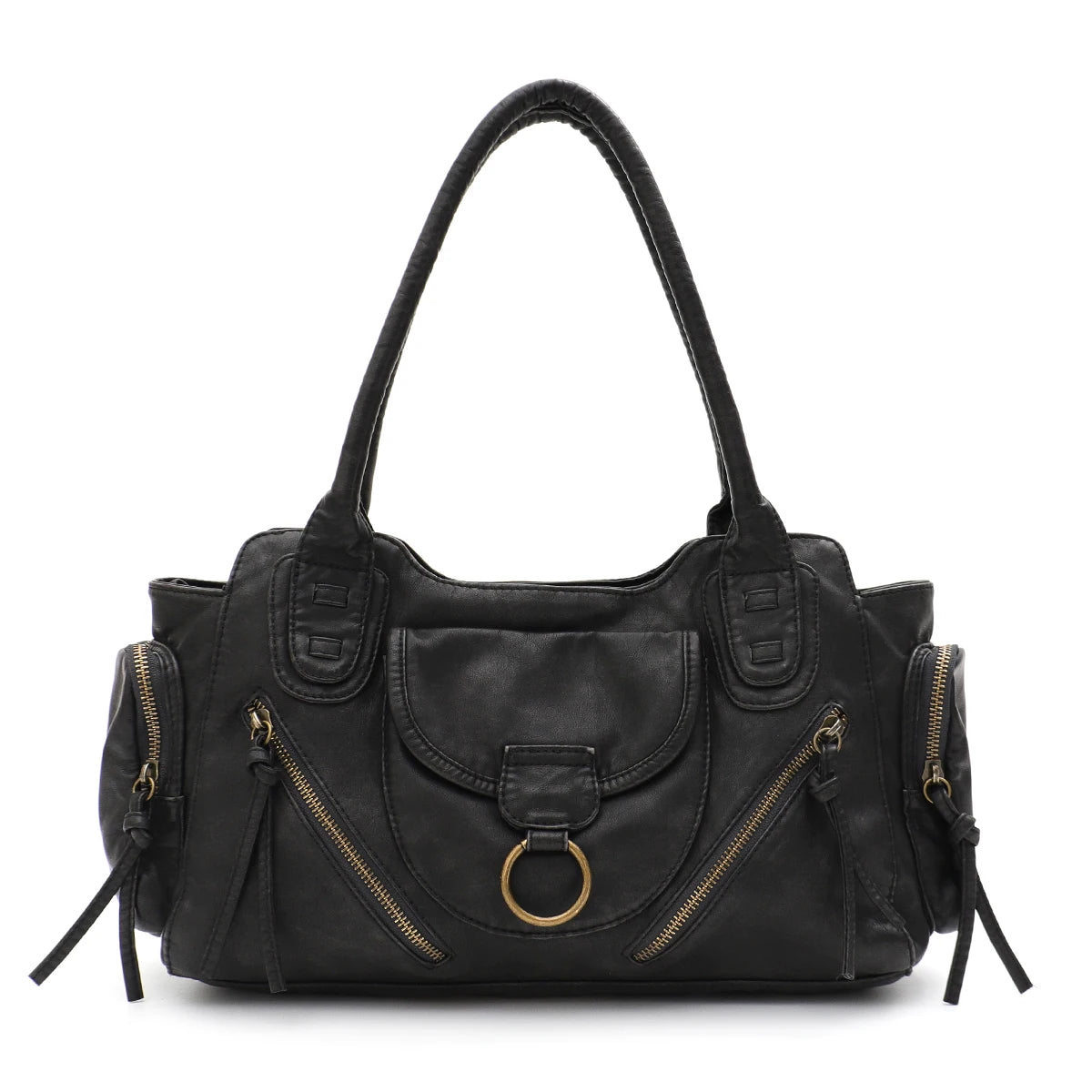 Preppy Multi-Pocket Satchel