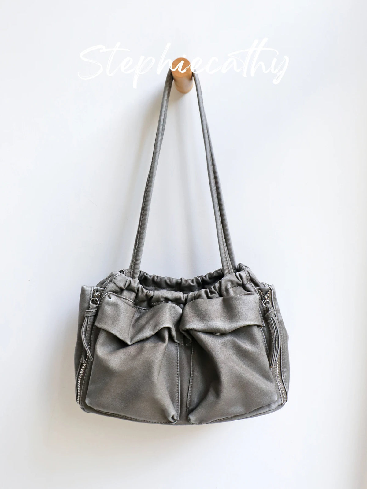 Multi-Pocket Shoulder Tote