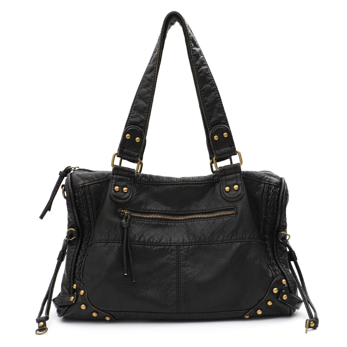 Riveted Multi-Pocket Tote