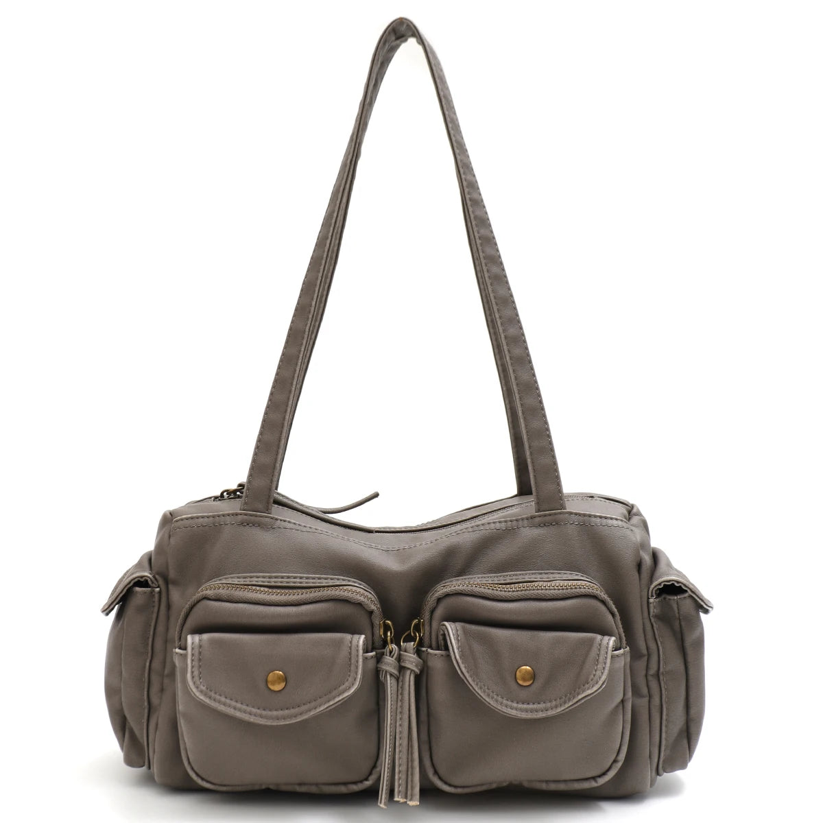 Double-Flap Multi-Pocket Tote
