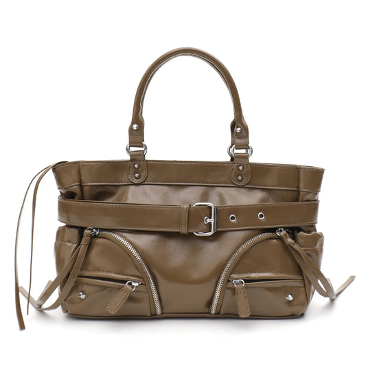 Buckle Multi-Pocket Handbag