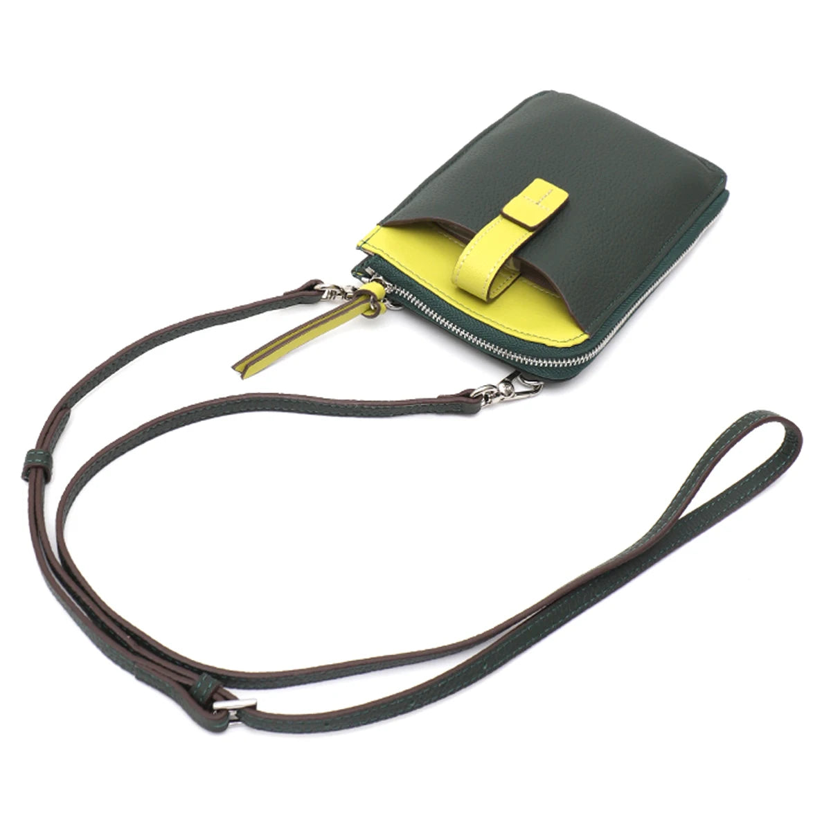 Contrast Phone Crossbody Pouch