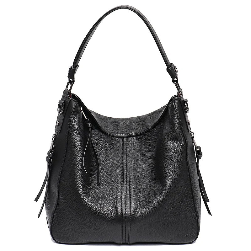 Buckle-Strap Shoulder Hobo