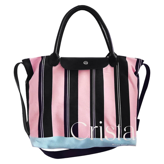 Striped Crossbody Tote