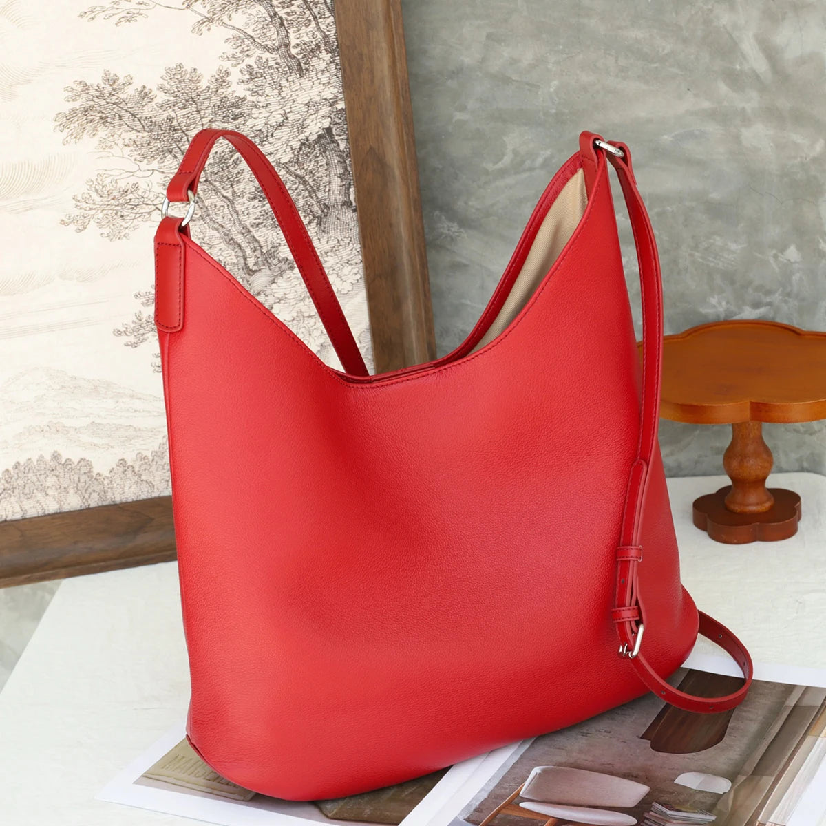 Soft Crescent Hobo Bag
