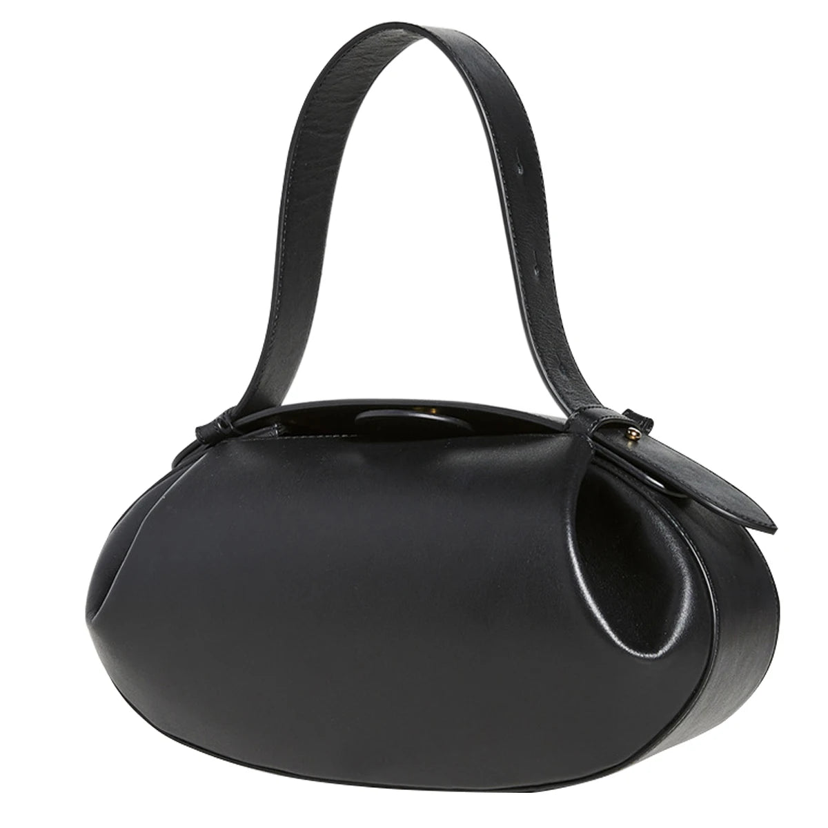 Sculpted Oval Shoulder Bag