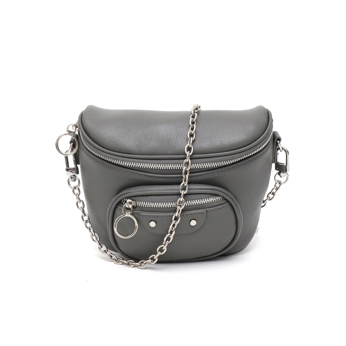 Chain-Detail Belt Bag