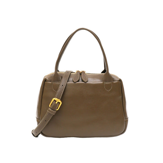 Vintage Structured Top-Handle Bag